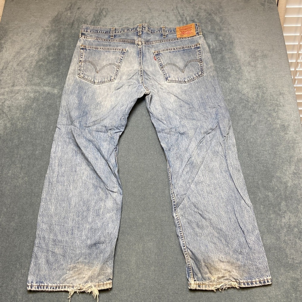 VTG Levi's 529 Low Rise Straight Leg Jeans Mens 40x30 Blue Denim Pockets Light
